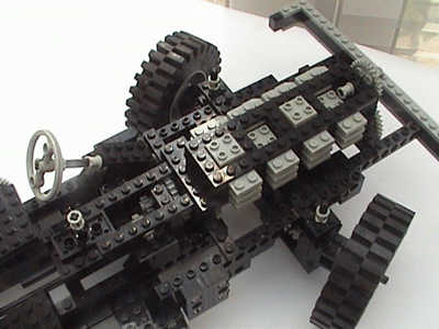 853 Lego tschnic car chassis in black