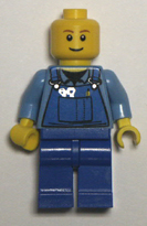 blue Lego mini figures.