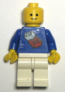 blue bodied Lego minifigures.