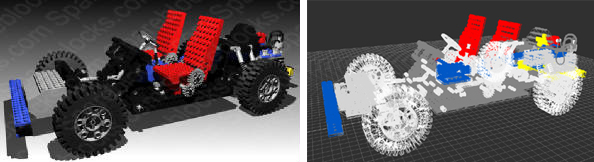 Lego 8860 3d model