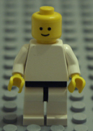 white Lego minifigures.