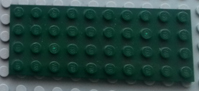 Dark Green Lego Plate