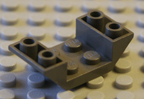 Dark old grey Lego part.