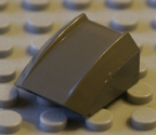 Dark old grey Lego part.