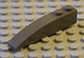 Dark old grey Lego part.