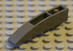 Dark old grey Lego part.