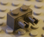 Dark old grey Lego part.