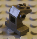 Dark grey Lego brick.