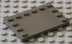 Dark grey Lego plate.