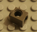 Dark old grey Technic Lego part.