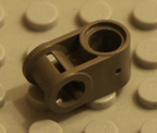 Dark old grey Technic Lego part.