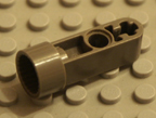 Dark old grey Technic Lego part.