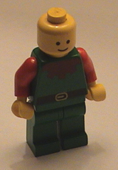 green Lego minifigure.