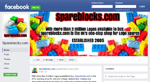 Spareblocks.com Facebook page link.