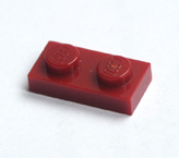 dark red / maroon Lego flata / plates