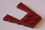 dark red Lego flat plates.