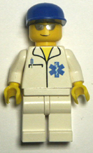 white Lego minifigure.