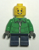 green Lego minifigure.