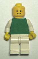 green Lego minifigure.