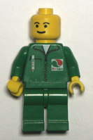 green Lego minifigure.