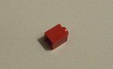 1 x 1 red Lego brick Lego part number 3005