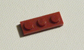 dark red lego plates.