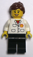 Lego minifigure, white body.