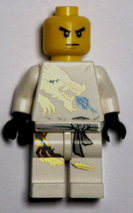 Lego minifigure, white body.