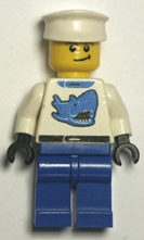 white Lego minifigure.