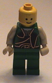 green Lego minifigure.