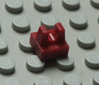 dark red Lego plate.