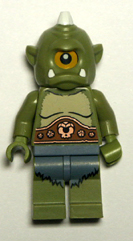 green Lego minifigure.