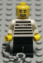 white torso Lego minifigure.