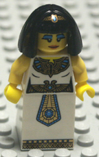 Lego minifigure white body, black legs.