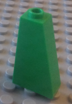 Bright green Lego brick part