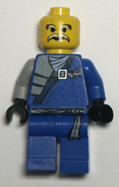 blue Lego minifigure