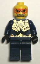 blue Lego minifigure