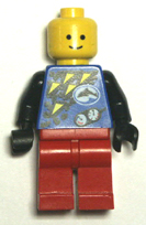 Blue Lego minifigure body.