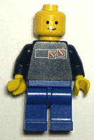 Blue Lego minifigure body.