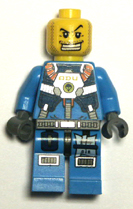 Blue Lego minifigure body.