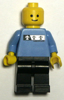 Blue Lego minifigure body.