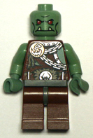 Lego brown minifigure zombie soldier.